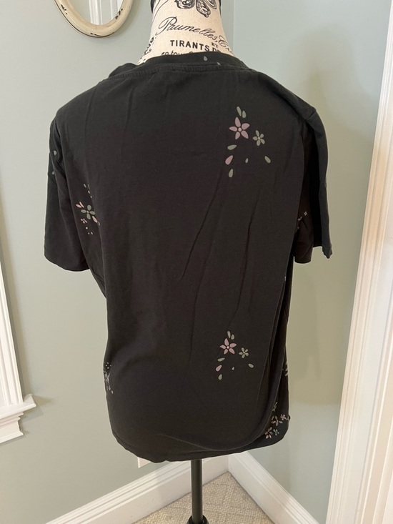Splendid floral print short sleeve t-shirt | Black | Size L | Like New - Picture 5 of 12